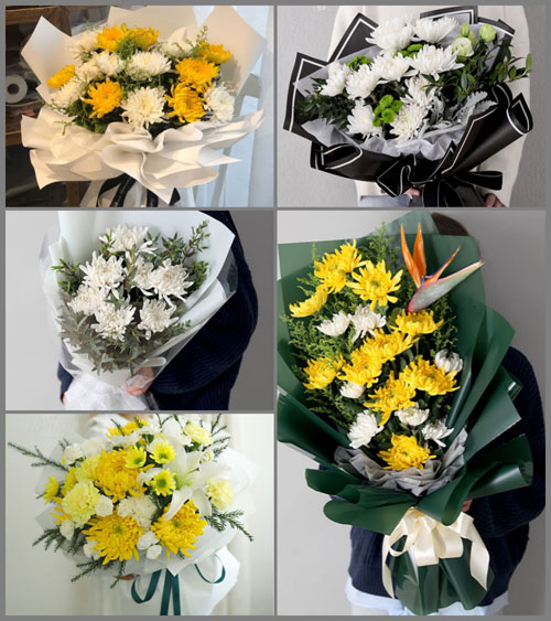 湖北孝感市安陆市府城街道中山社区白事花束代送